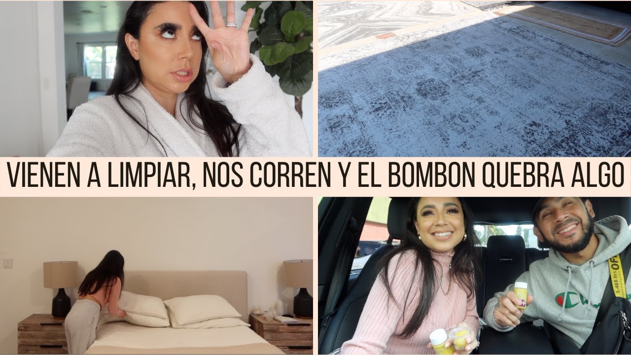 VIENEN A LIMPIAR LAS ALFOMBRAS, NOS CORRIERON, Y EL BOMBON QUEBRA ALGO