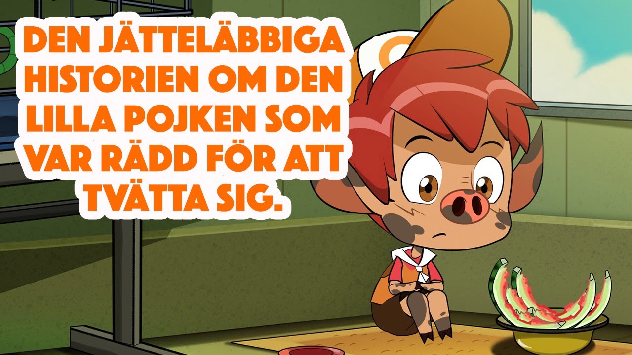 Mashas Spökhistorier👻 Den jätteläbbiga historien om den lilla pojken som var rädd för att tvätta sig