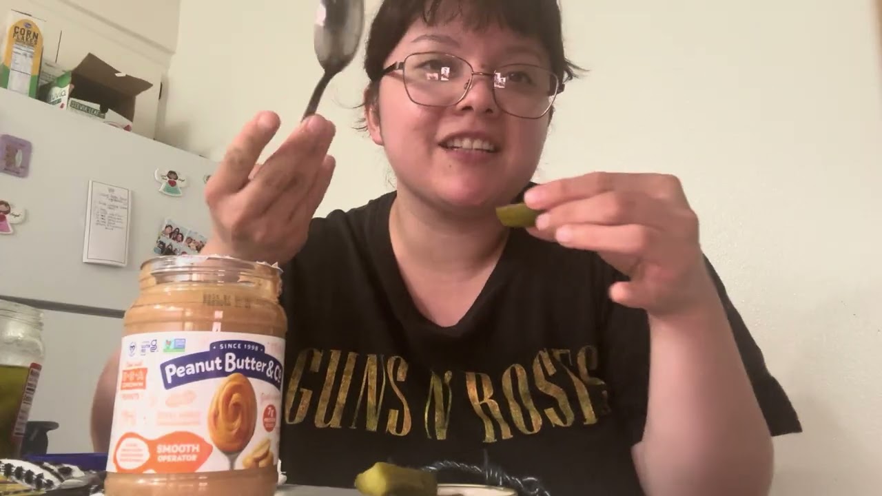 Trying weird things PEANUT BUTTER WITH PICKLES - PART 1 