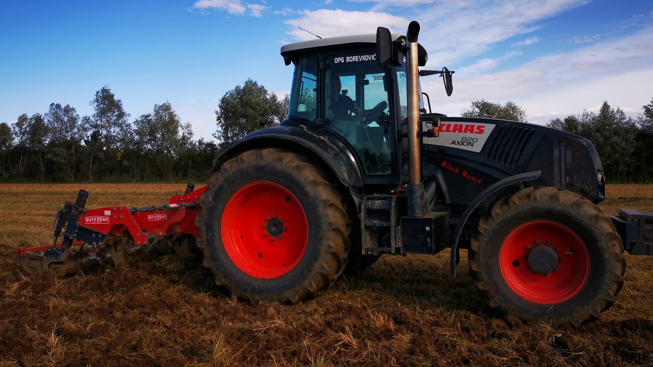 Claas Axion 820 straight pipe, open pipe