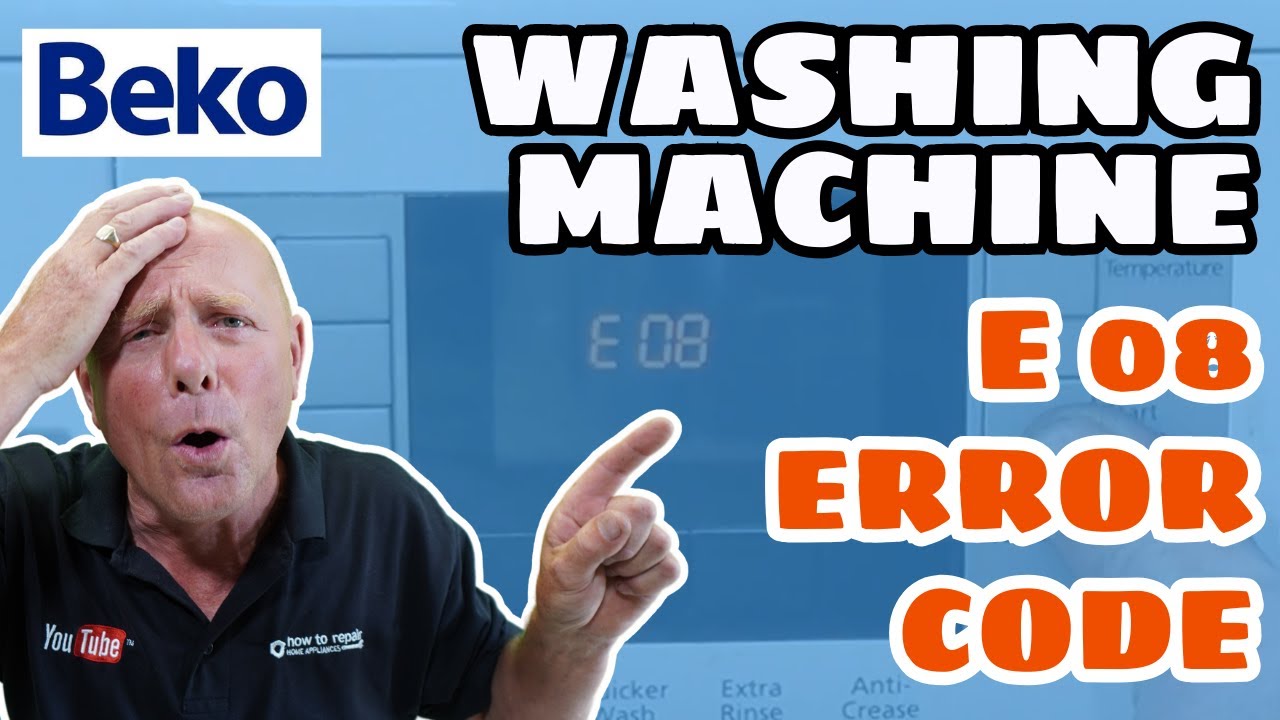 Beko washing machine WMB series not filling with water Error code E08