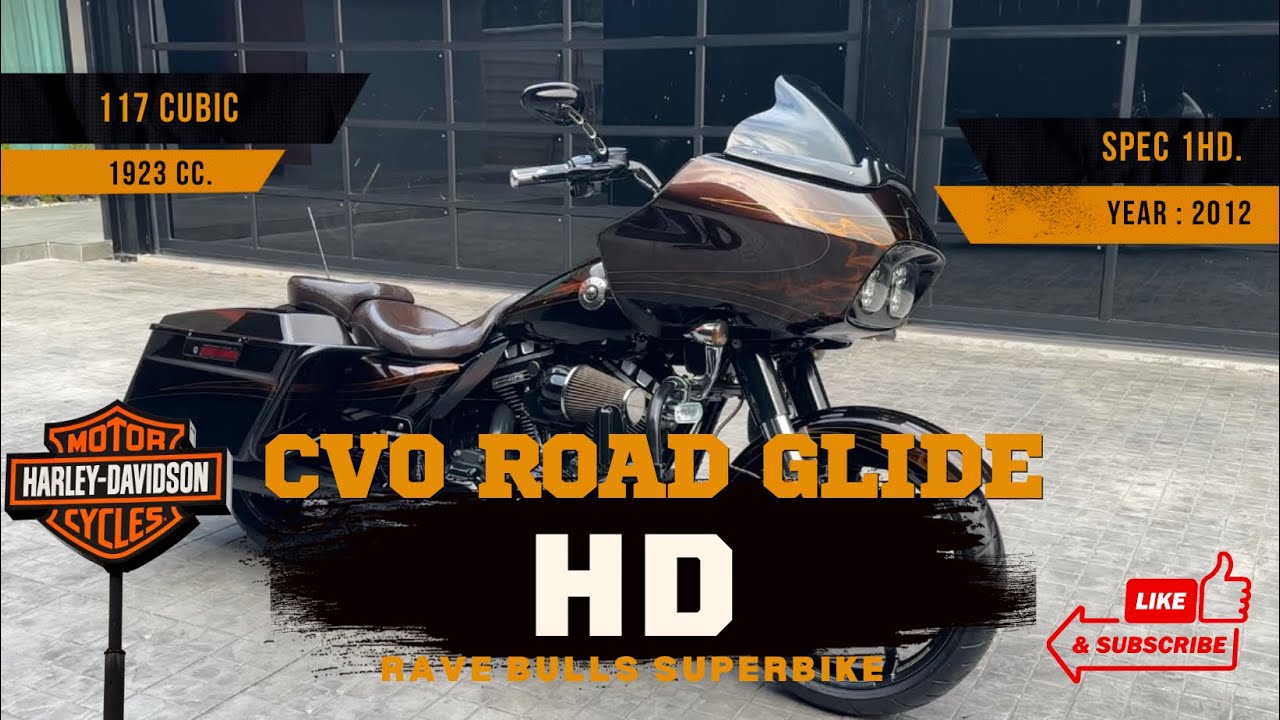 รีวิว HD FLTRXSE CVO ROAD GLIDE®️ รถปี2012 สี • Maple Metallic / Vivid Black With Real Smoke Graphic