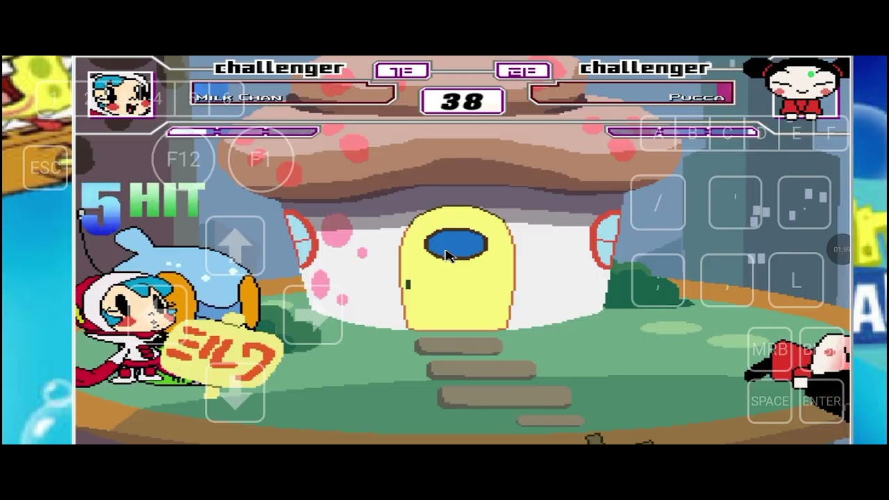 Mugen request:Super Milk Chan vs Pucca #mugen #ikemen #winmugen #winlator