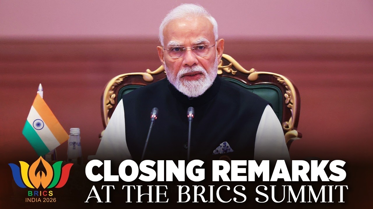 PM's closing remarks: BRICS Session on Inclusive Global Governance and Strengthening Multilateralism