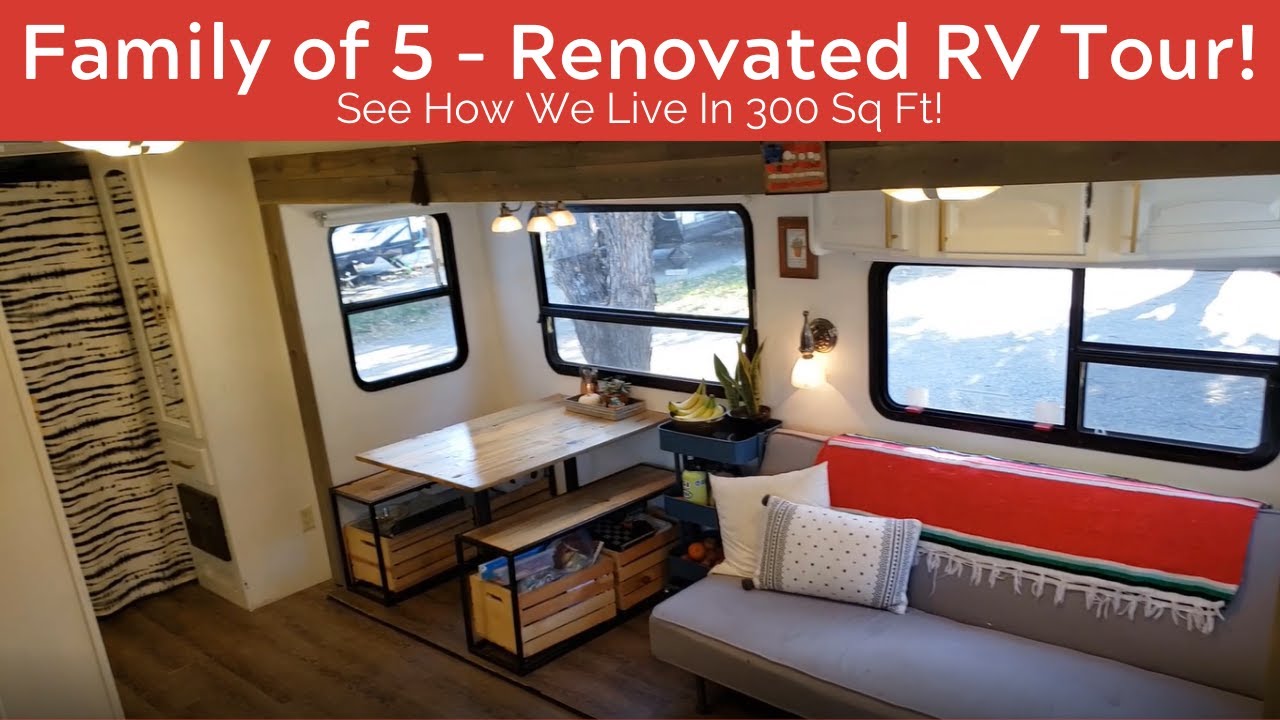 Renovated RV Tour: Full Time RV Living - Family of 5