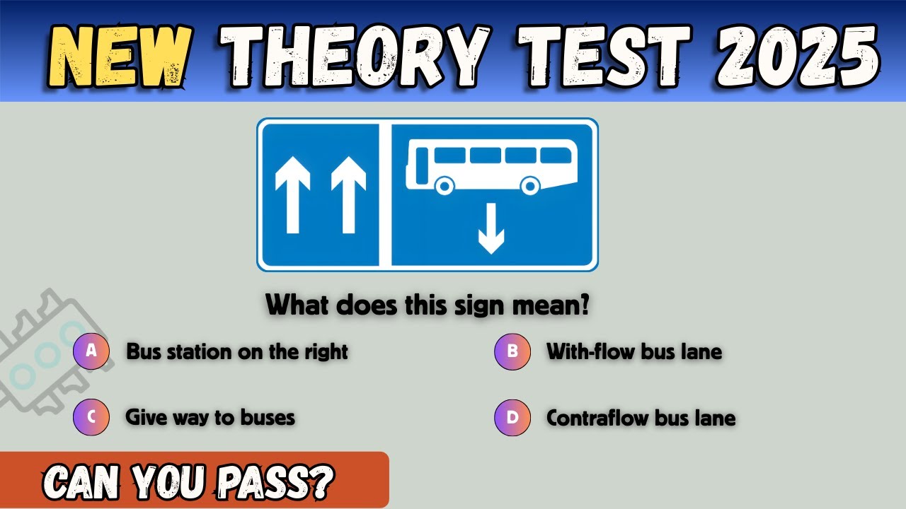 DVSA Theory Test 2025 | UK Driving Theory MCQ Mock Test | Road Signs & Driving Rules
