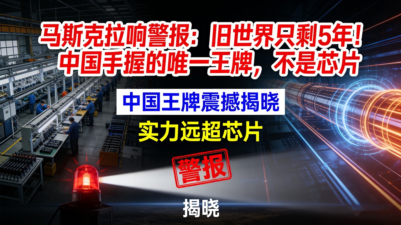 马斯克拉响警报：旧世界只剩5年！中国手握的唯一王牌，不是芯片#马斯克预言#硅基文明#中国电力#AI时代#芯片突破#特高压#东数西算#人形机器人#中美科技博弈#新质生产力