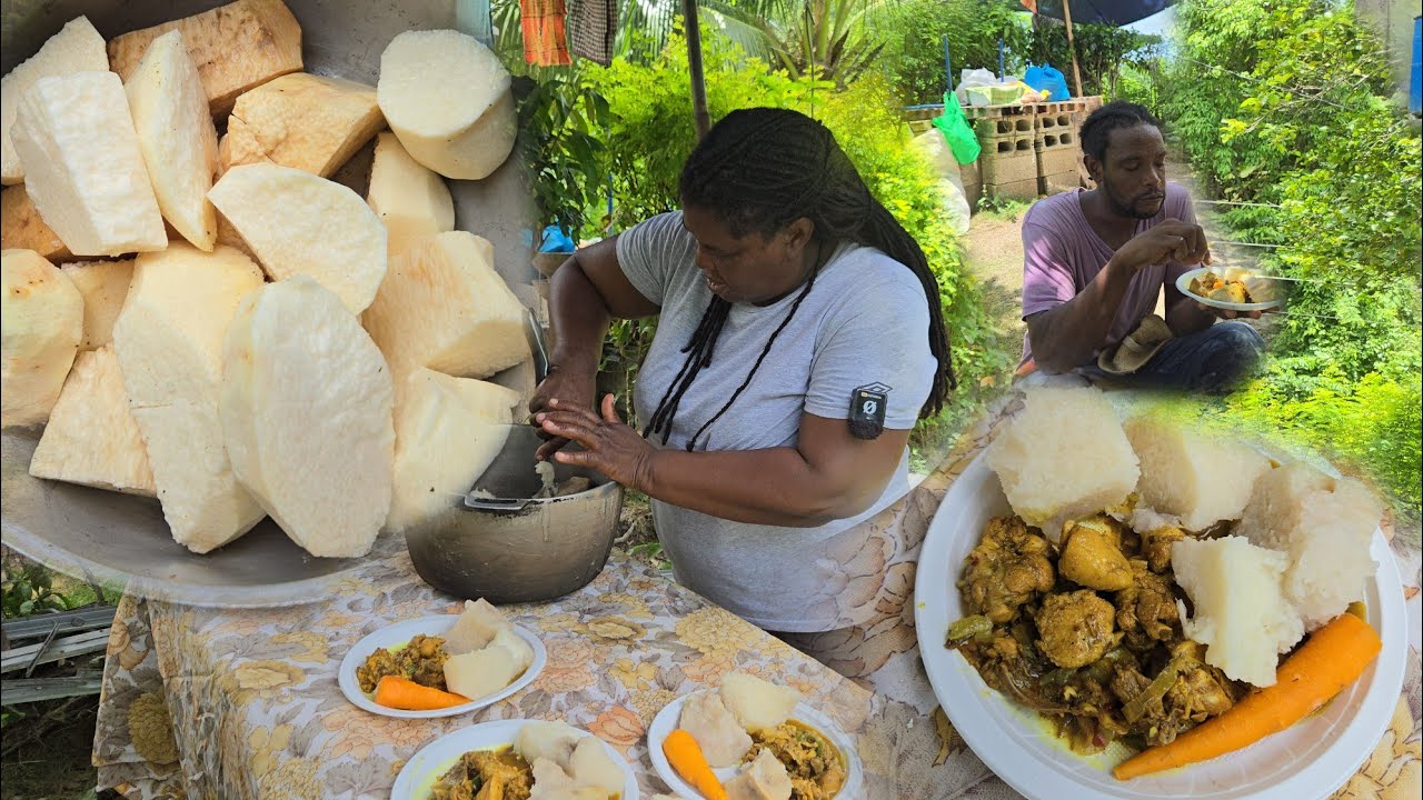 Curry Chicken|Chicken Back With Renter Yam & Corrot Real Jamaican Food