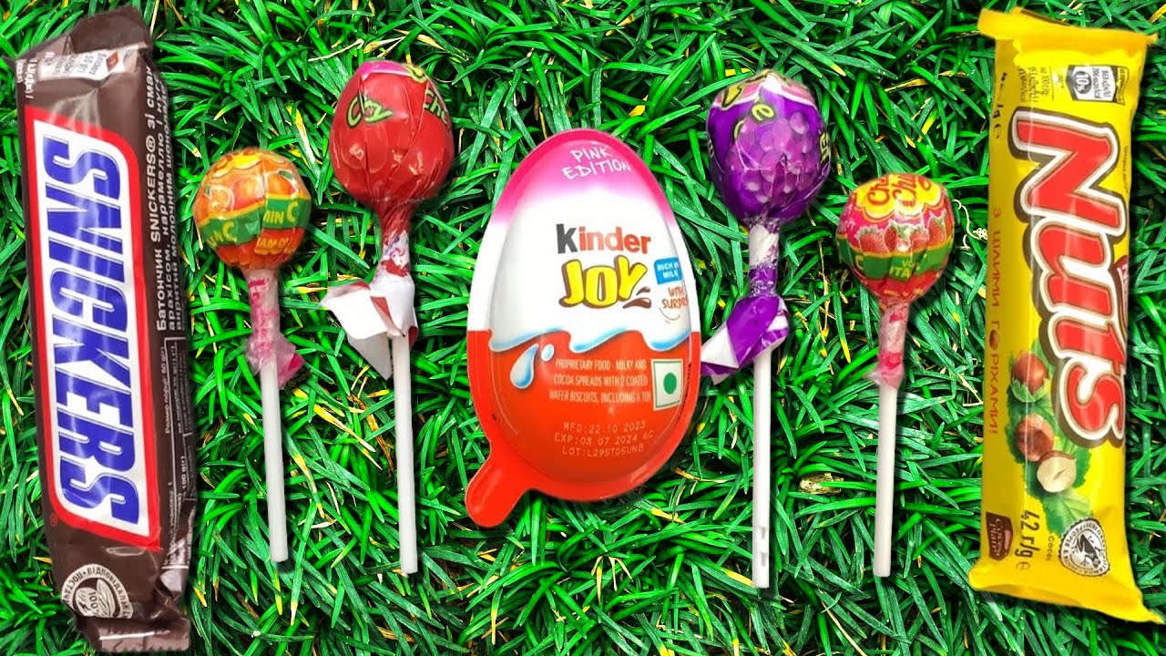 Satisfying Video ASMR Lollipops Candy and Giant Gummy Candy Cutting Video ASMR Opening Candy Video