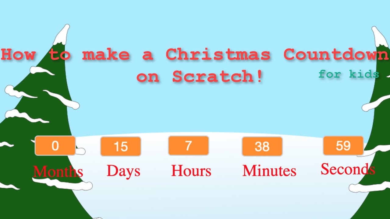 How to make a Christmas Countdown Project in Scratch! | Coding for Kids | STEM MC