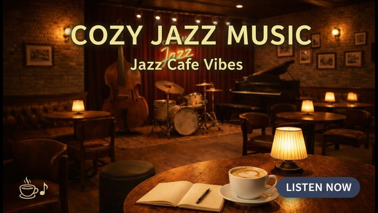 🎷 Live Jazz Café Night | Cozy Lounge Jazz for Study, Work & Relaxation