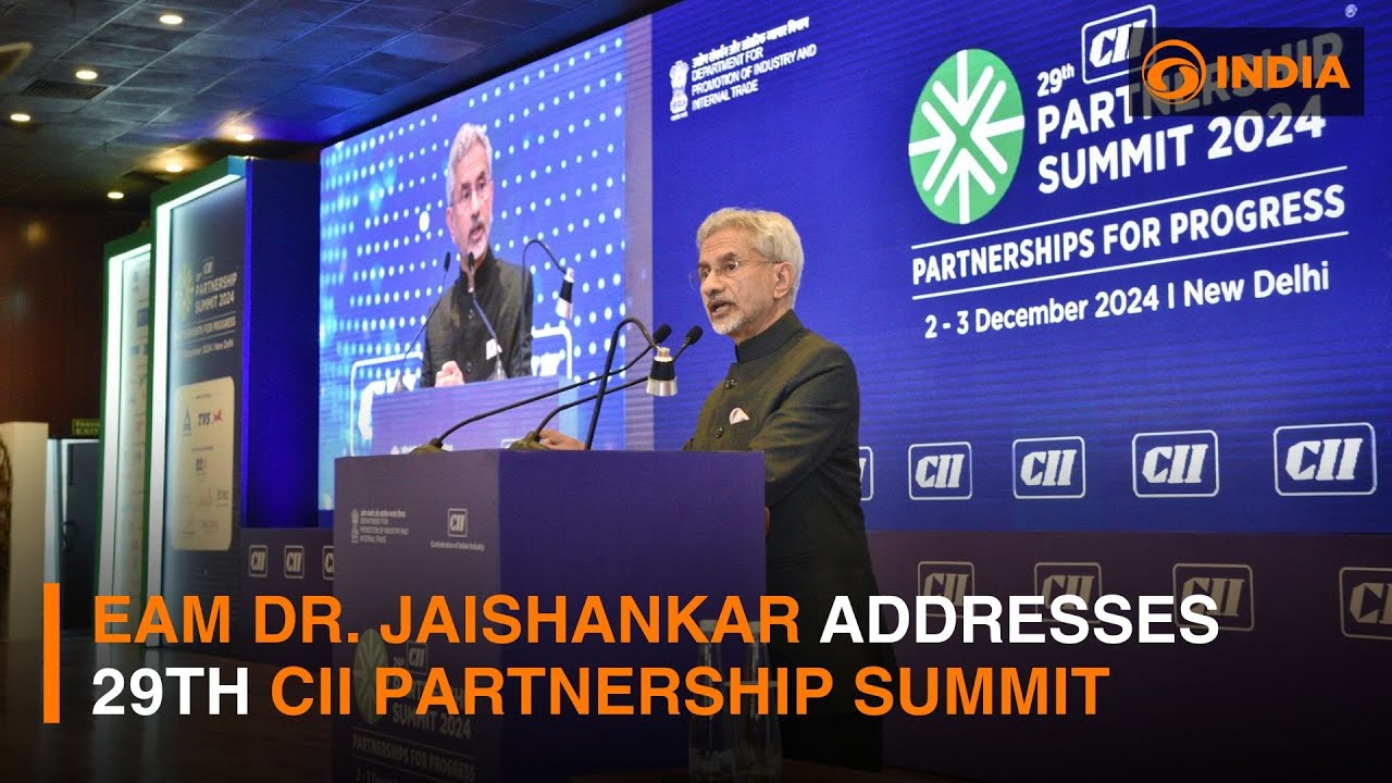 India's EAM Dr. Jaishankar addresses 29th CII Partnership Summit in New Delhi