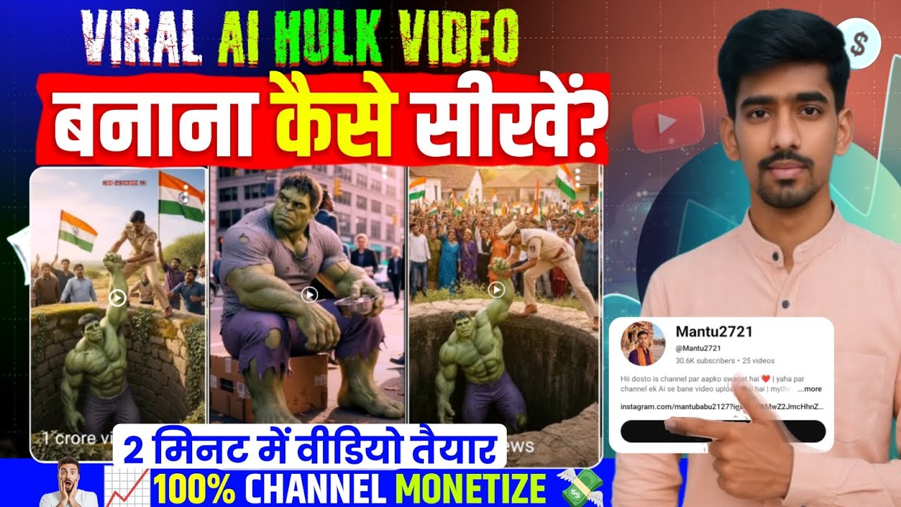 How To Create Perfect Hulk Ai Videos Free | Full Tutorial | Hulk Ai Videos Kaise Banaye 