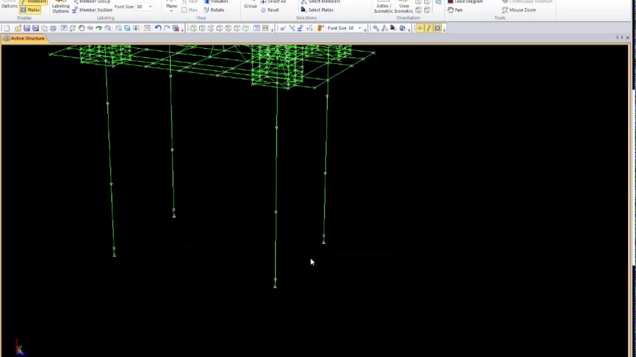 Apply fixity for point in sacs software