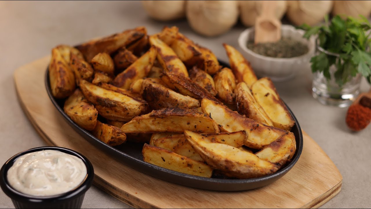 بطاطا ودجز مع صوص شهي بطريقة سريعة 😋😘