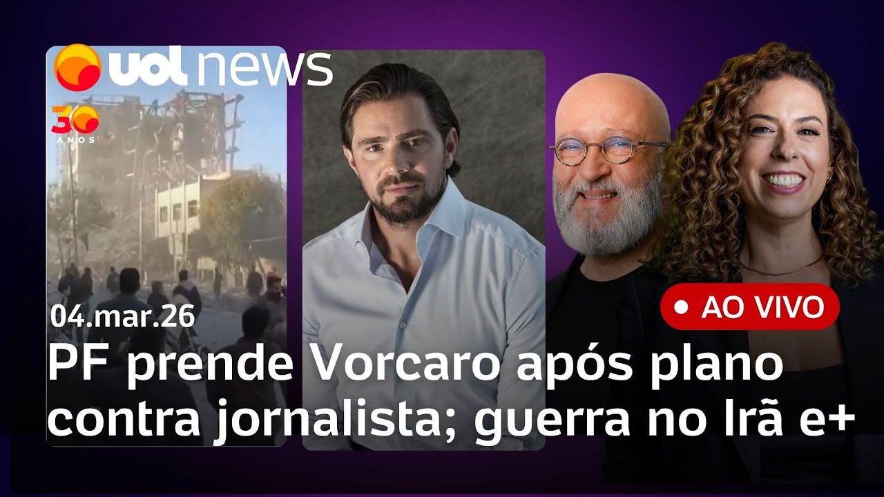 PF prende Vorcaro e revela plano para intimidar jornalistas no caso Master; Irã desafia Trump e mais