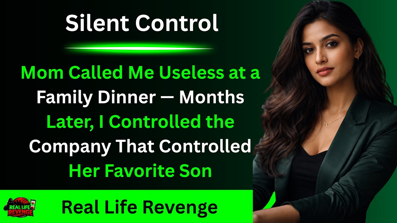 Mom Called Me Useless at a Family Dinner — Months Later, I Controlled the Company