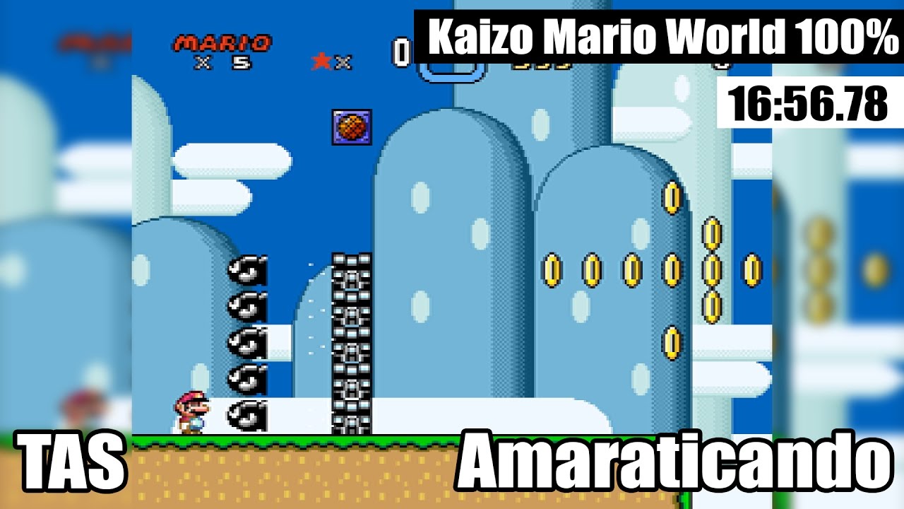[TAS] KAIZO MARIO WORLD 100% in 16:56.78 by Amaraticando