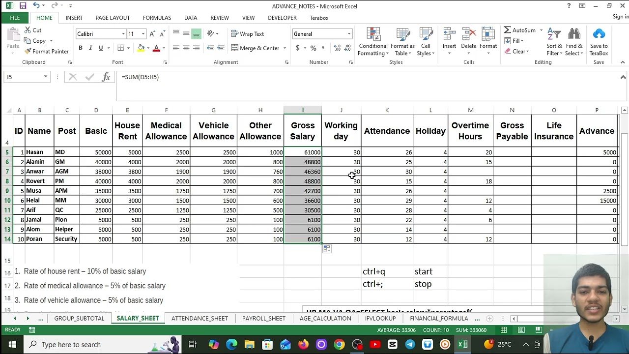 ADVANCE EXCEL LEC 12