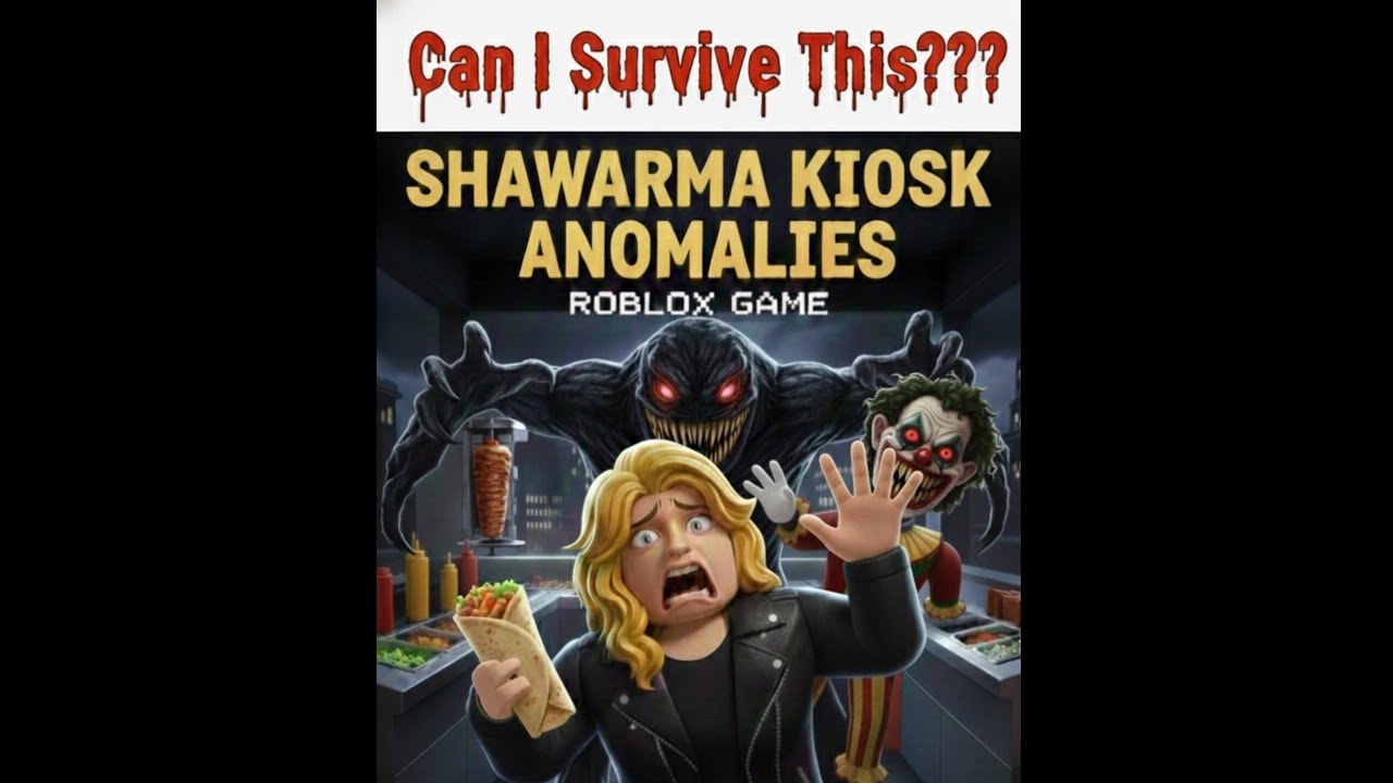 Can I Survive the Night Shift at the World's Creepiest Kiosk?👹💀 #shawarmakiosk #roblox #horror 