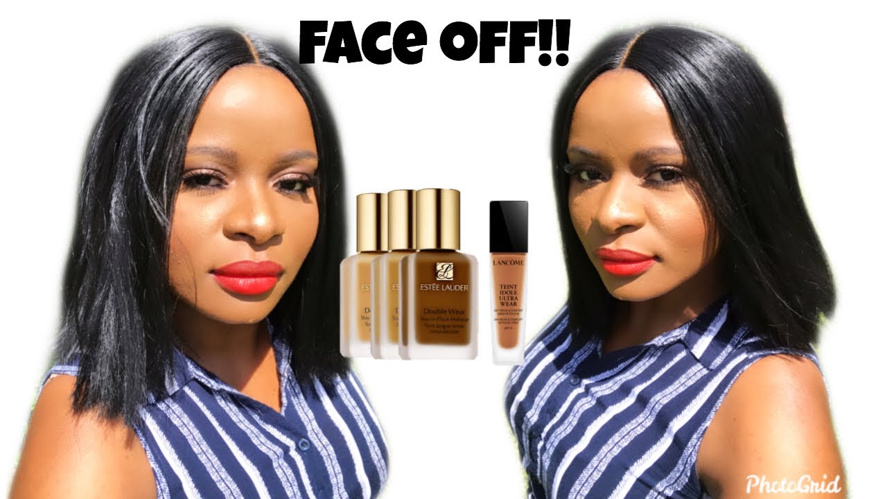 Foundation Face Off Lancome Vs Estée Lauder with Check-Ins