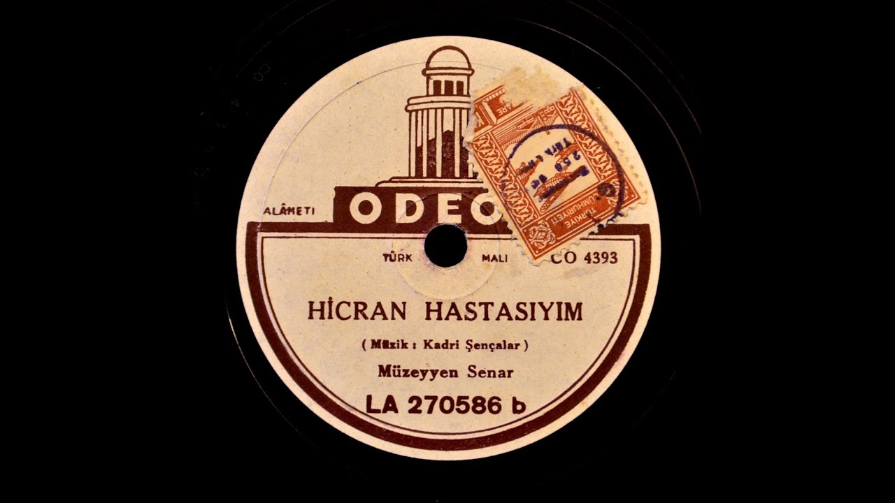 Müzeyyen Senar - Hicran Hastasıyım - GERÇEK TAŞ PLAK KAYDI