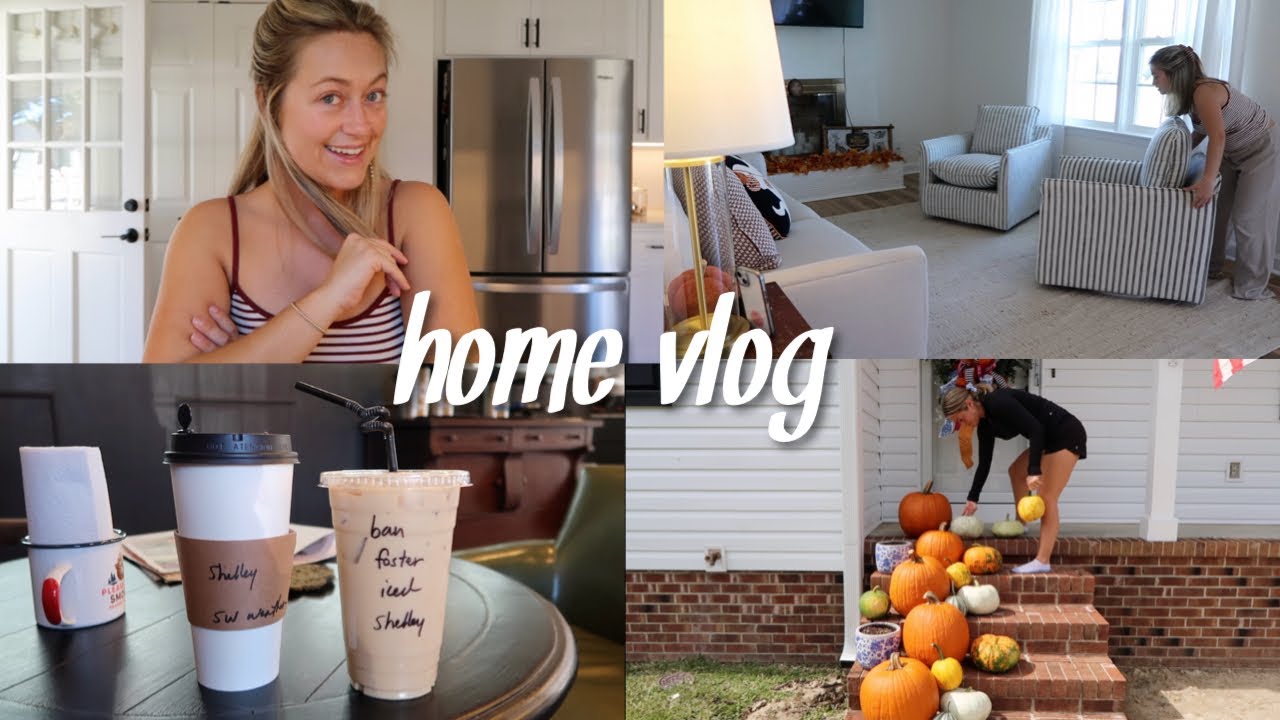 Наверстываю упущенное!! Новая мебель + перестановка в гостиной | VLOG 🏡🎃