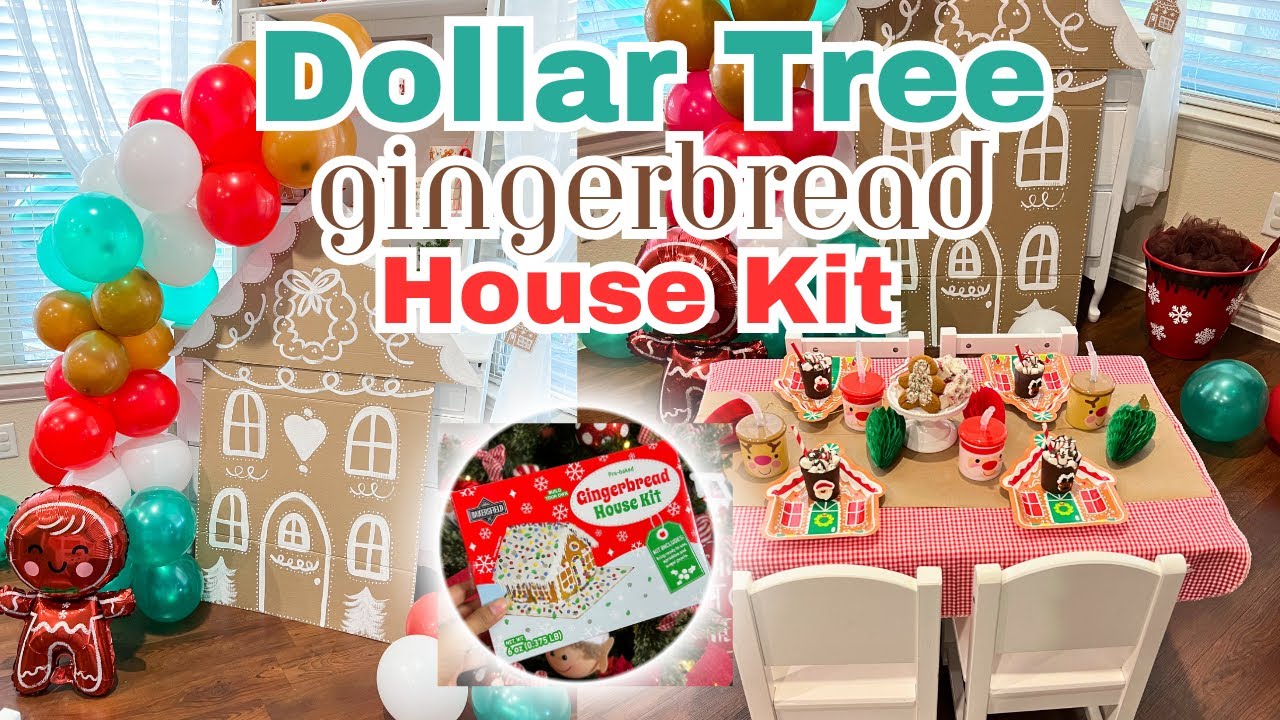 Dollar Tree Gingerbread House Kit | Christmas Table Inspiration