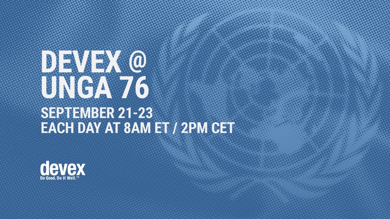 Devex @ UNGA 76, Day 1