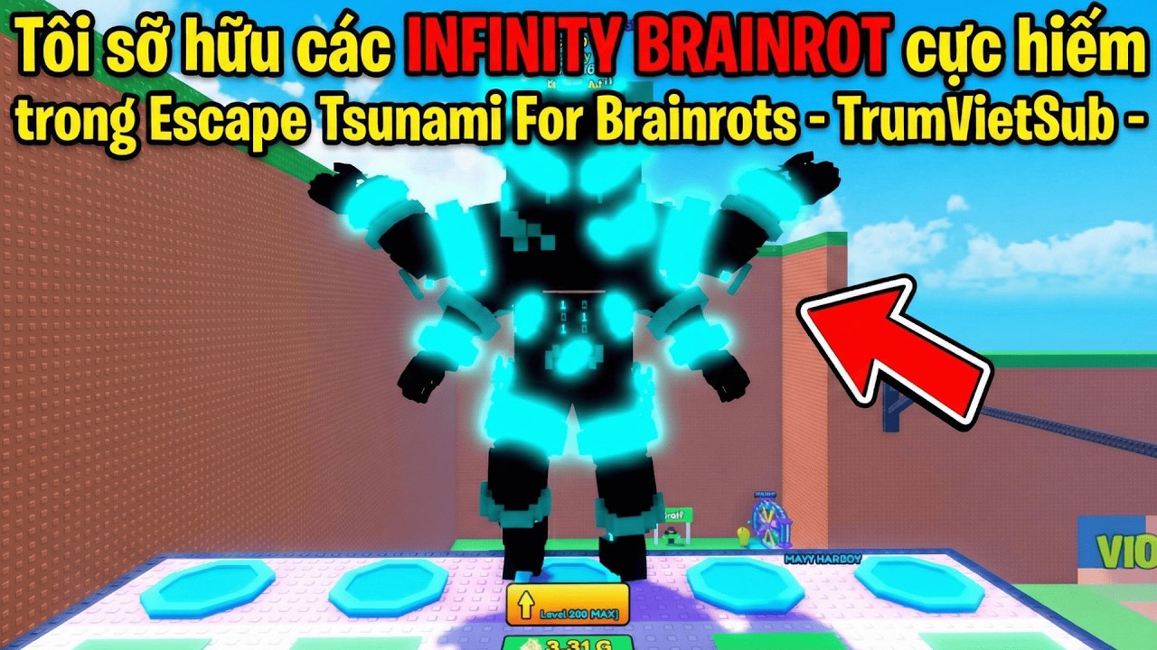 TÔI sỡ hữu các INFINITY BRAINROT cực hiếm trong Escape Tsunami For Brainrots - TrumVietSub -