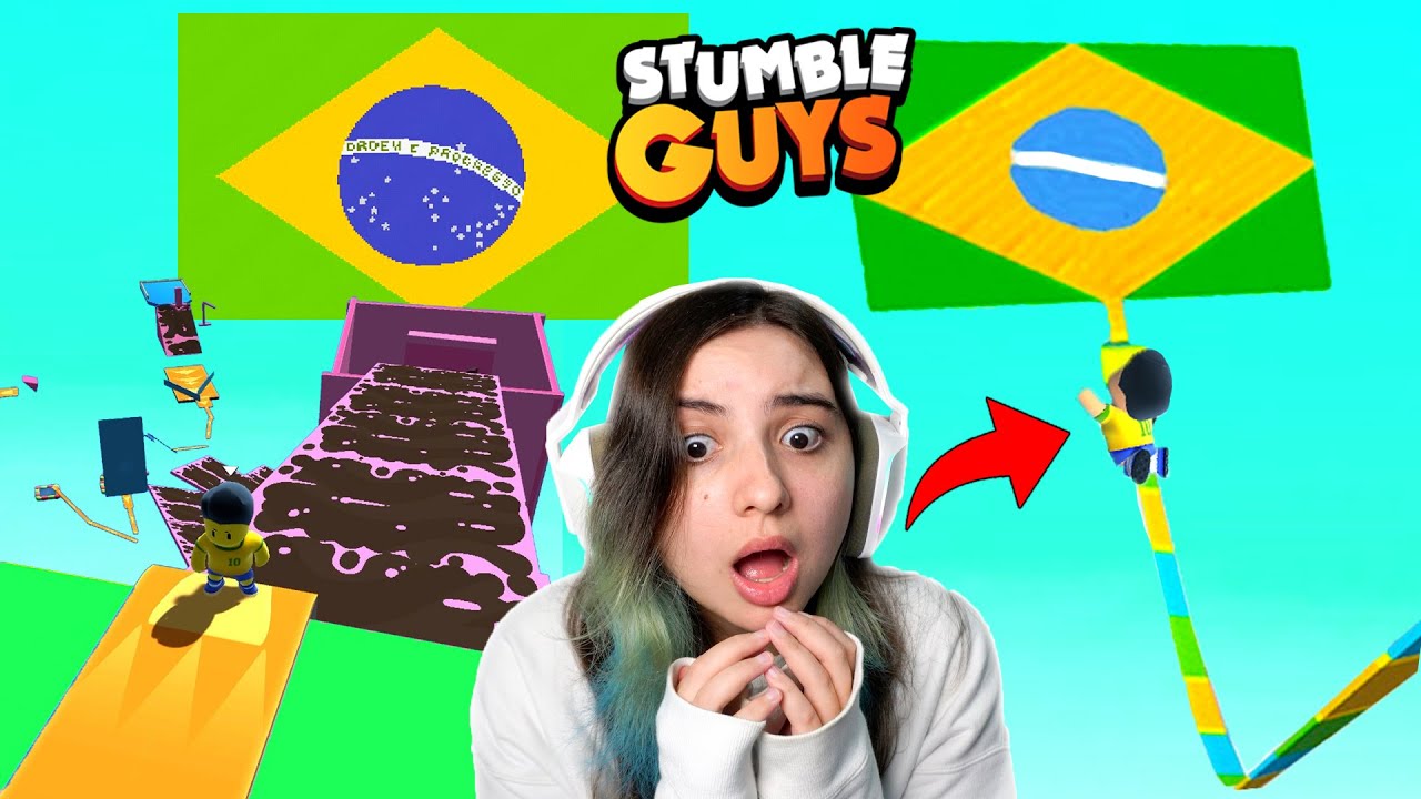 TESTEI os MAPAS BRASILEIROS no MODO CRIATIVO do STUMBLE GUYS! SÓ MAPA DIFERENCIADO do BRASIL...