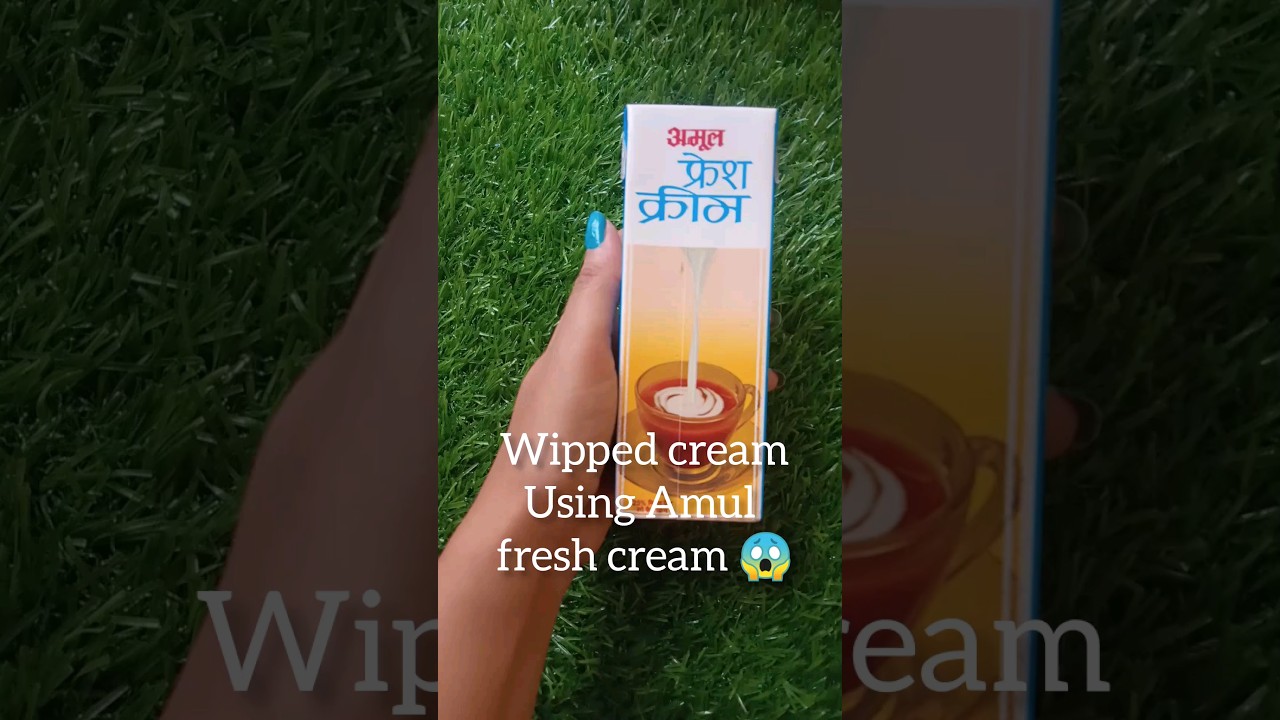 whipping cream from Amul fresh cream | no machine | whipping by hand 