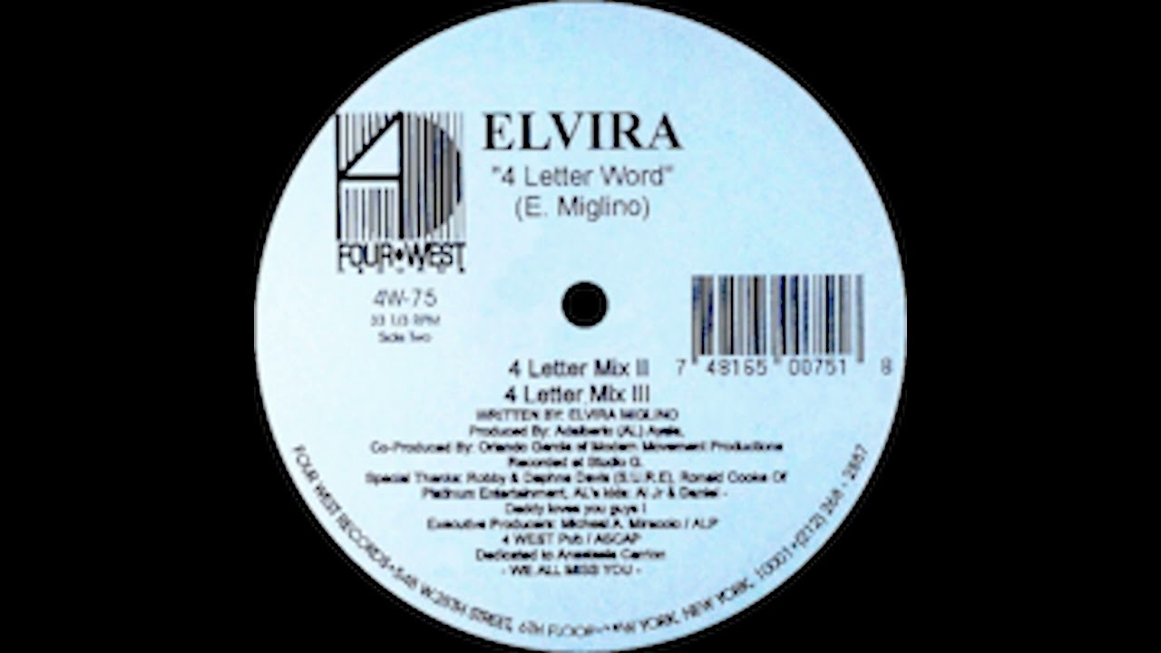 Elvira - 4 Letter Word (4 Letter Mix II)(1990)