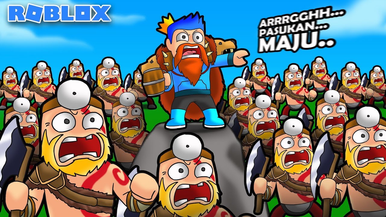 MEMBUAT 999 999 PASUKAN VIKING GOD OF WAR TERKUAT MENGUASAI DUNIA DI ROBLOX!!