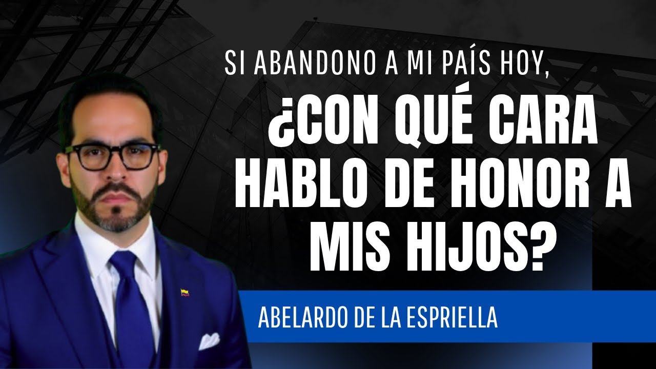 Abelardo De La Espriella: Si abandono a mi país hoy, ¿con qué cara les hablo de honor a mis hijos?