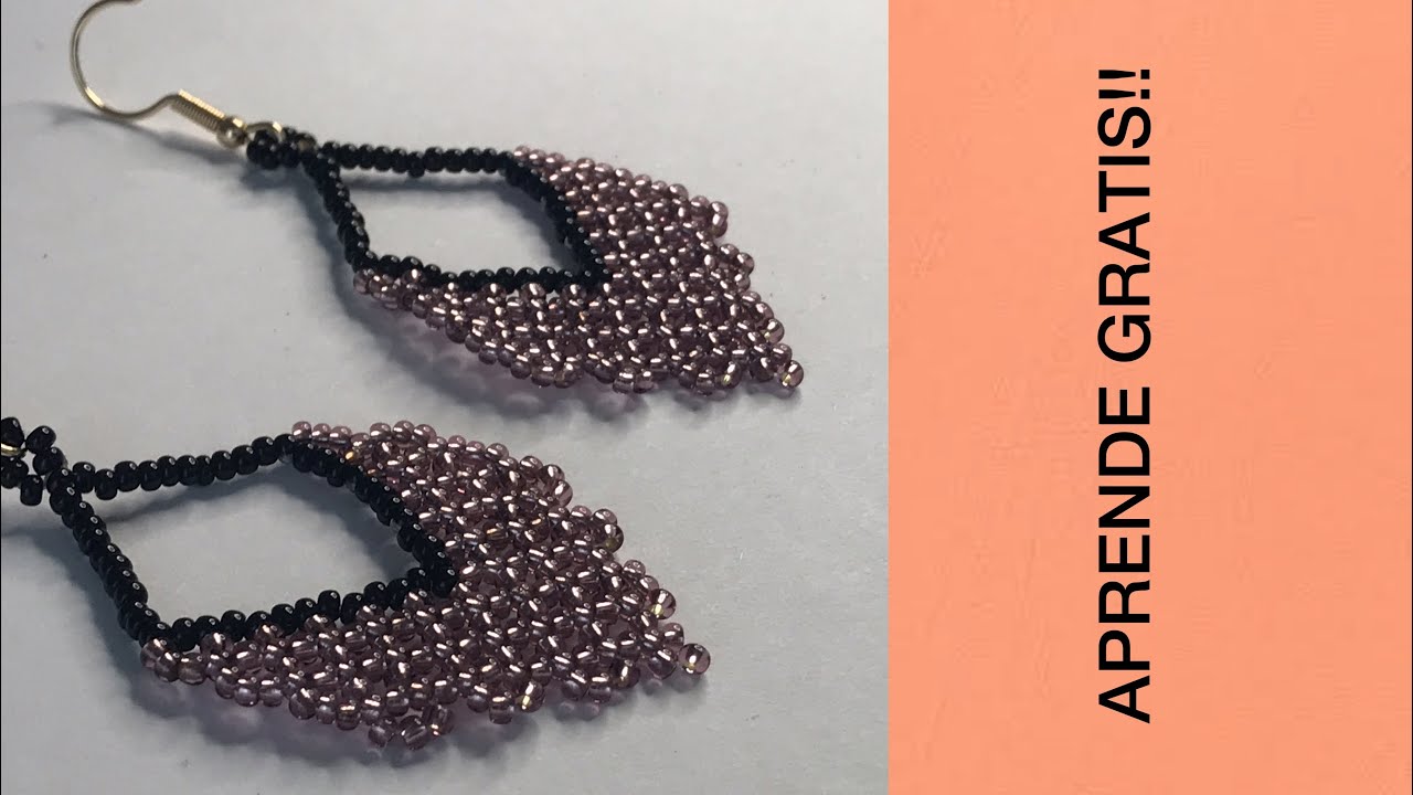 Aretes en mostacilla para principiantes,Aprende GRATIS!