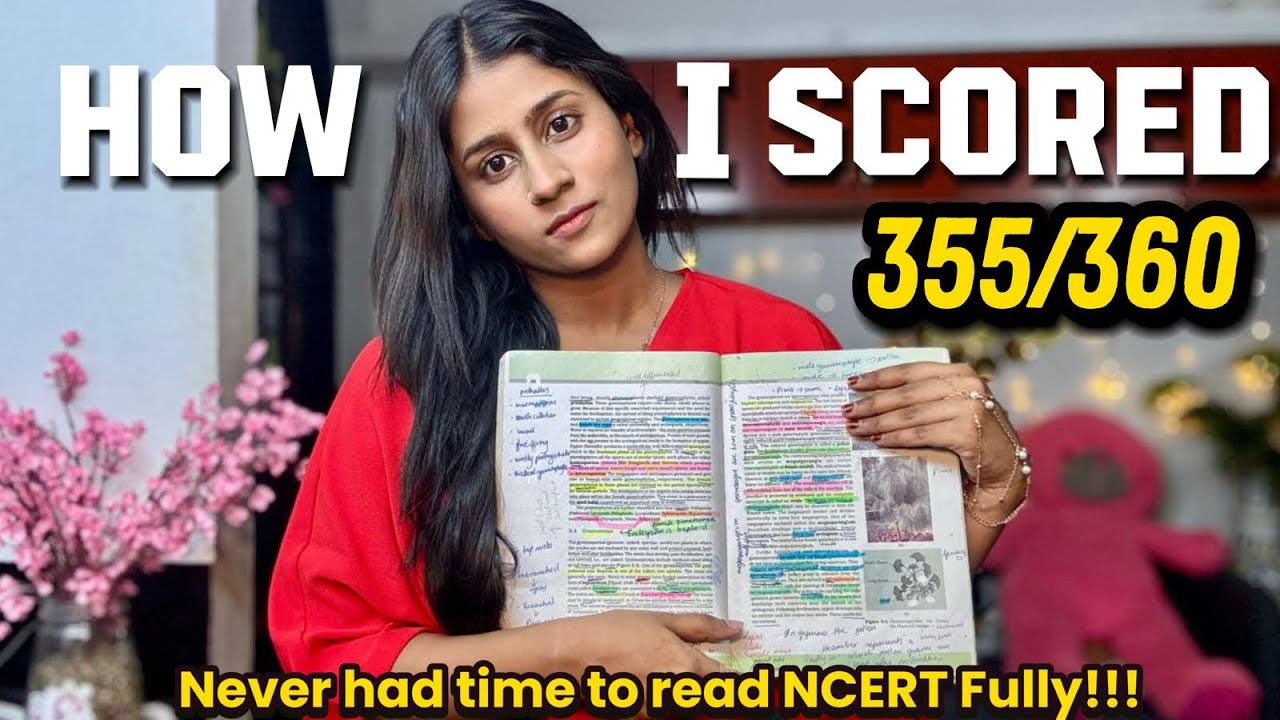Read just 6️⃣ chapters day-before NEET; still scored 355/360 | NEET BIOLOGY