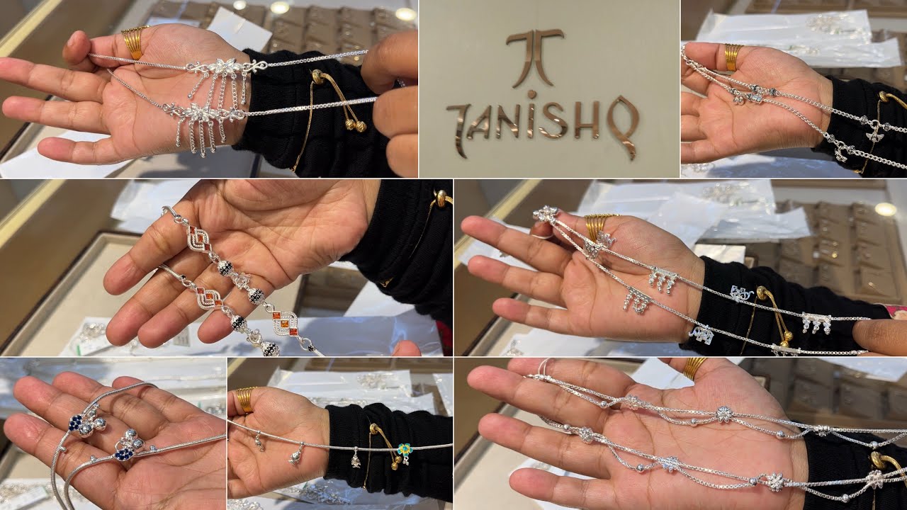 Новейшие модели серебряных браслетов Tanishq Payal всего от 3000 ₹ / Новейшие модели серебряных б...
