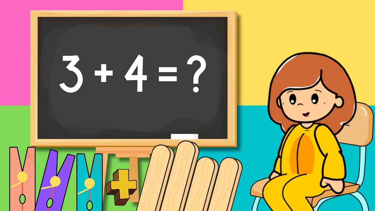 Matem&aacute;tica para crian&ccedil;as | Continhas de adi&ccedil;&atilde;o | Somar