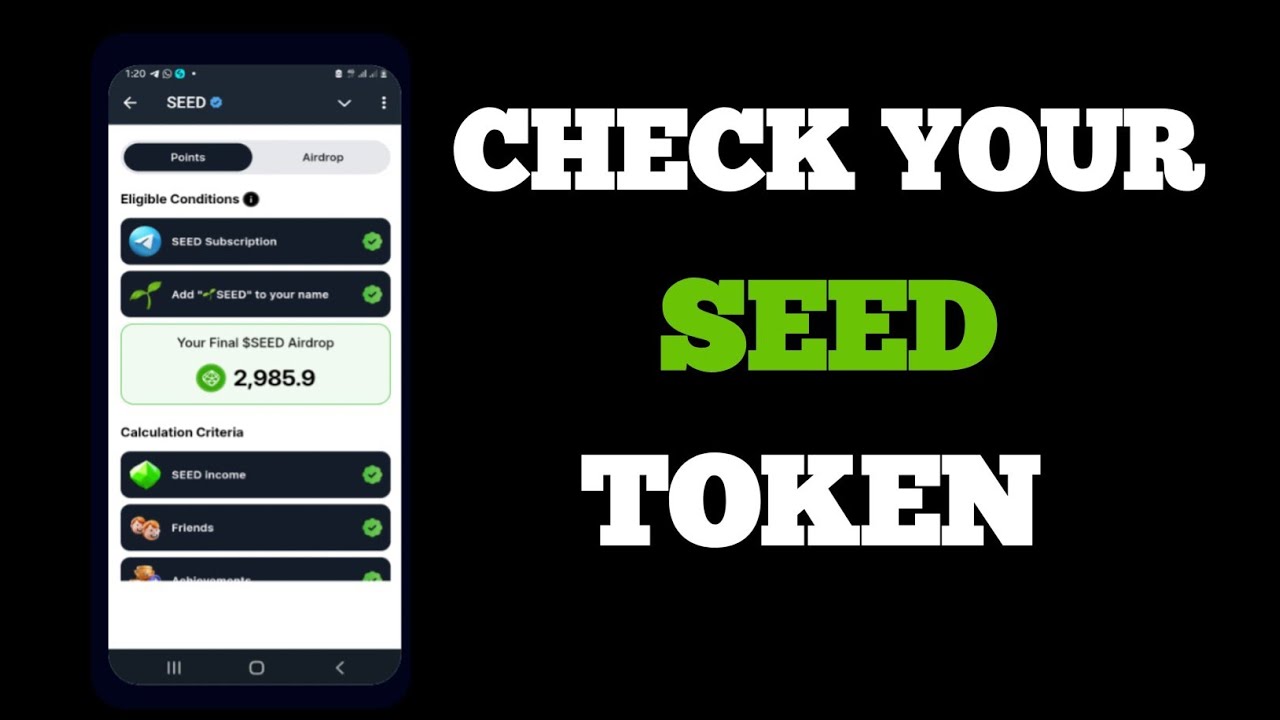 SEED Airdrop Allocated! Check & Claim Seed Token Now.