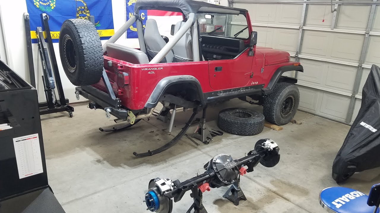 8.8 Замена оси на Jeep Wrangler YJ