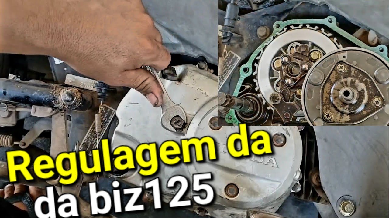 regulagem da embreagem da biz125 e biz100 abrir o motor pra ver como funciona