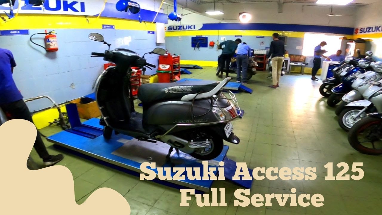 How to service Suzuki Access 125 Properly - Full Service video