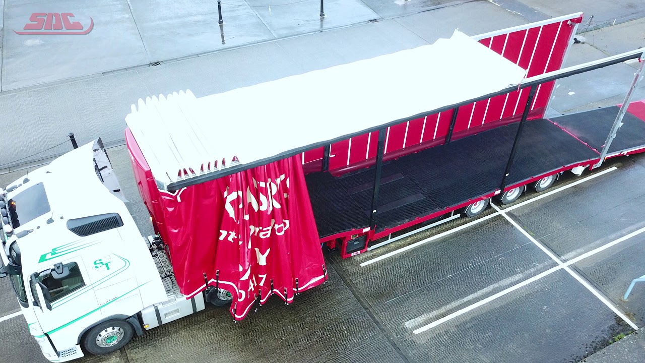 SDC Trailers Curtain-side Machine Carrier