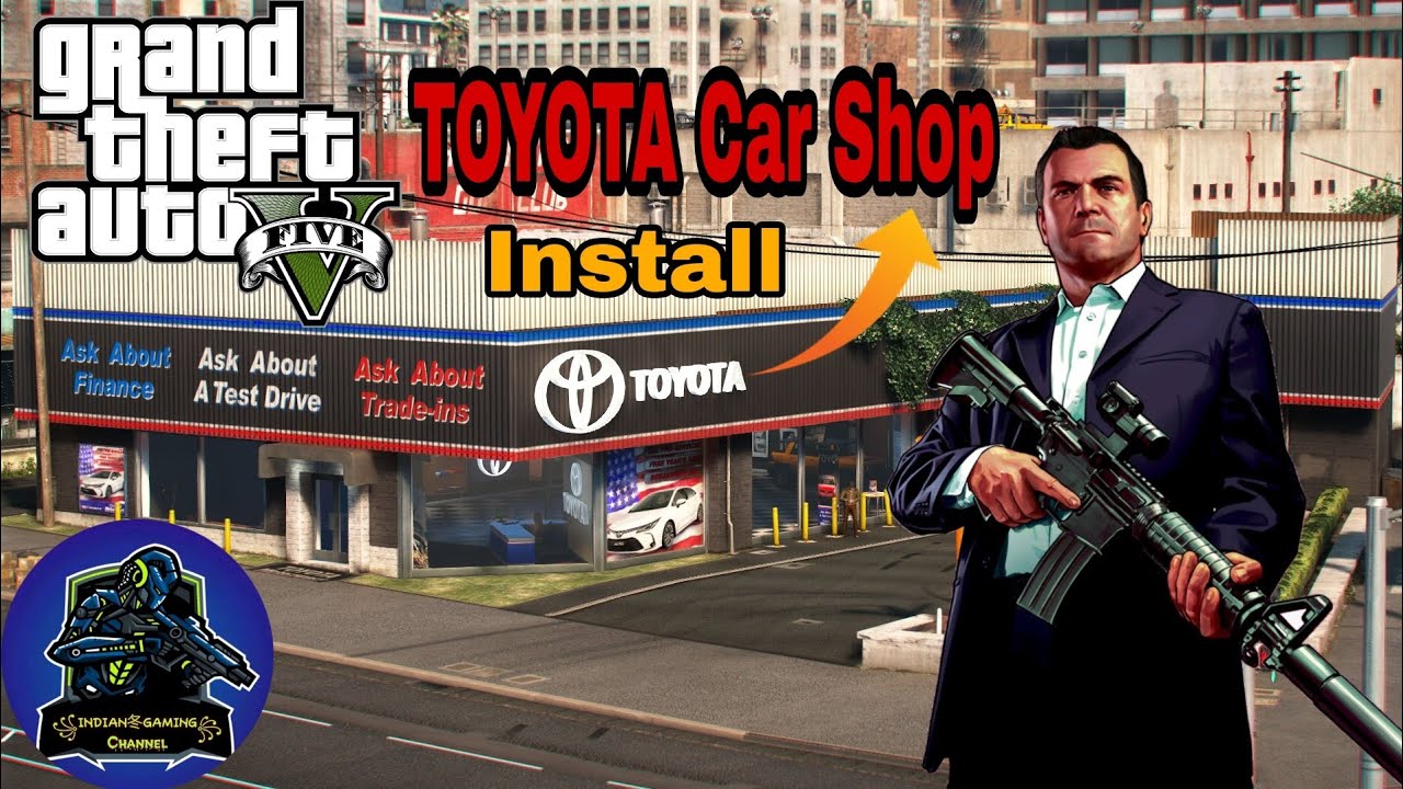 GTA V : How to Install Toyota Car Shop : Premium Deluxe Car Shop,New Cars mod , Indian Gaming !
