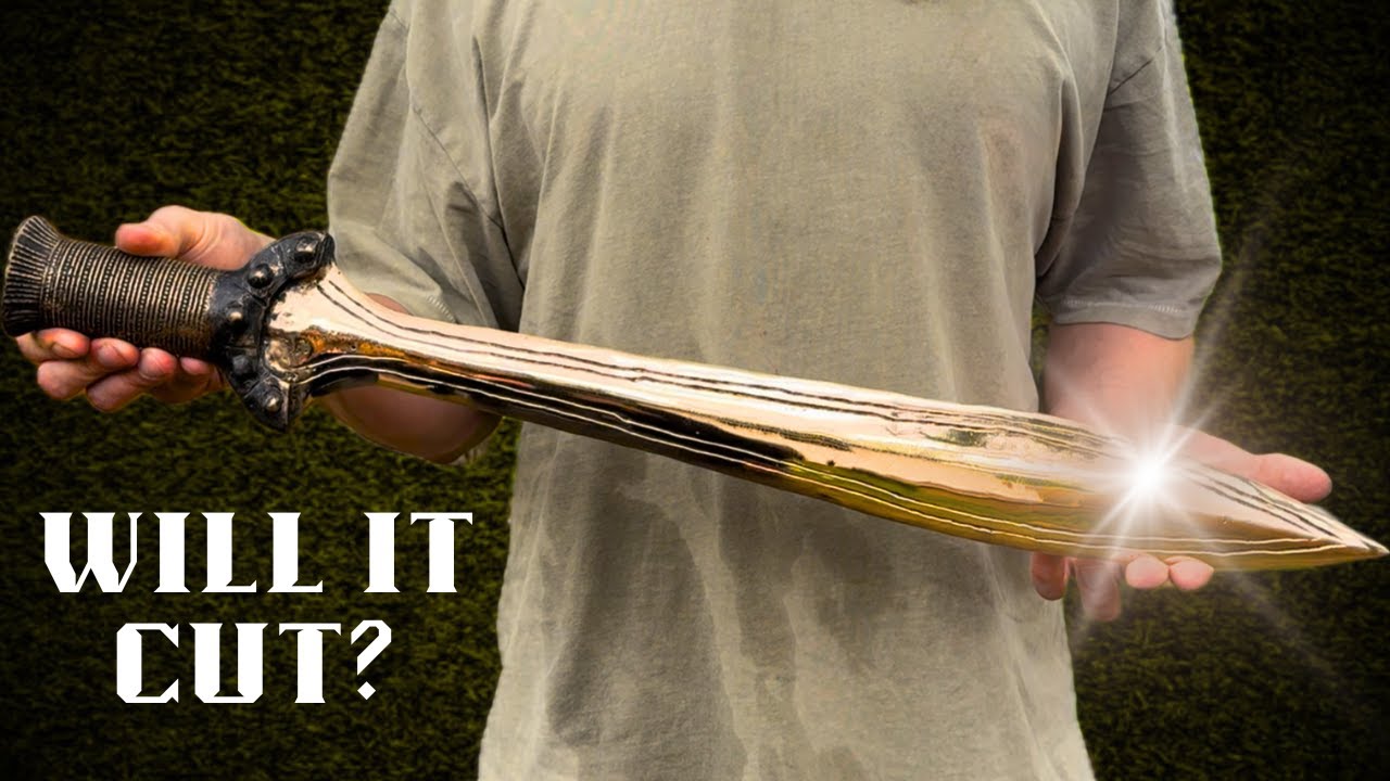 Ancient Bronze Sword XIPHOS | Sword Making & Testing | Bronze Cast