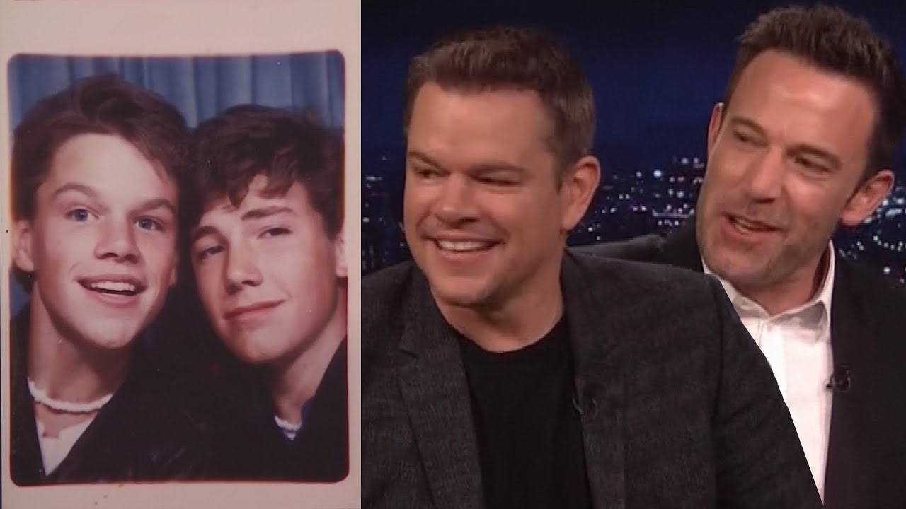 Matt Damon and Ben Affleck REACT to Teenage Throwbacks of Themselves!