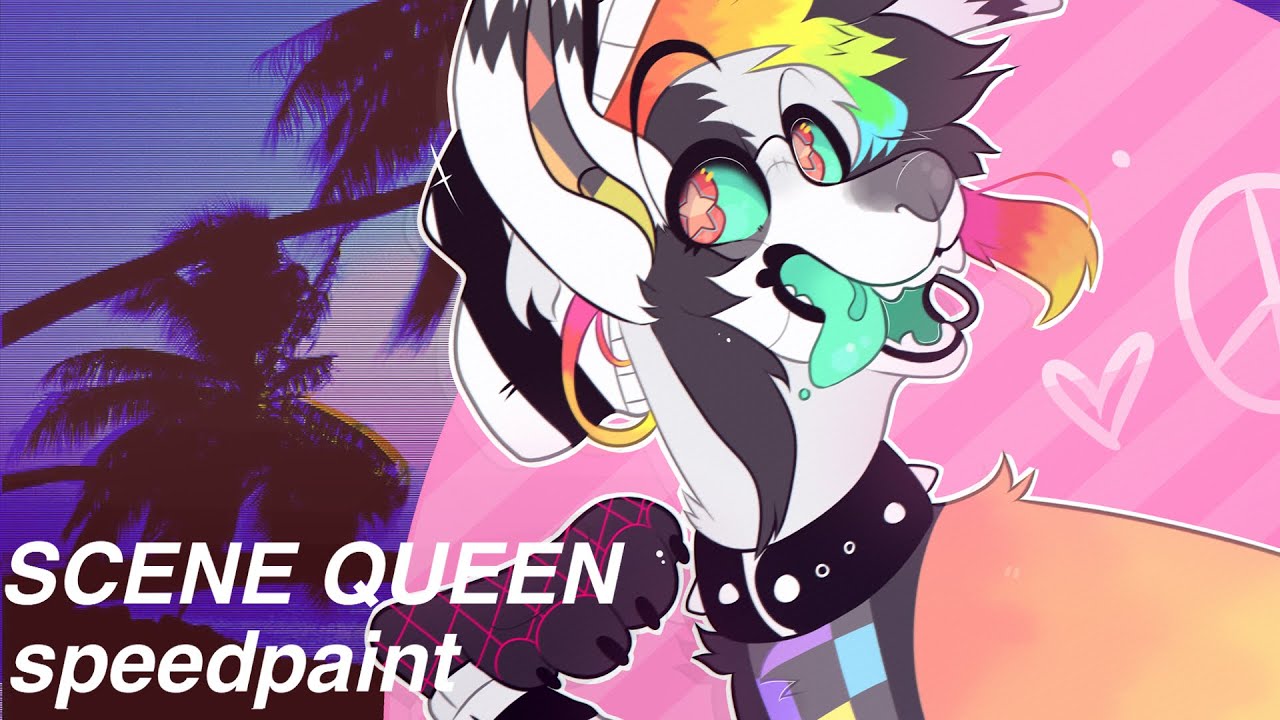 SCENE QUEEN! | furry speedpaint