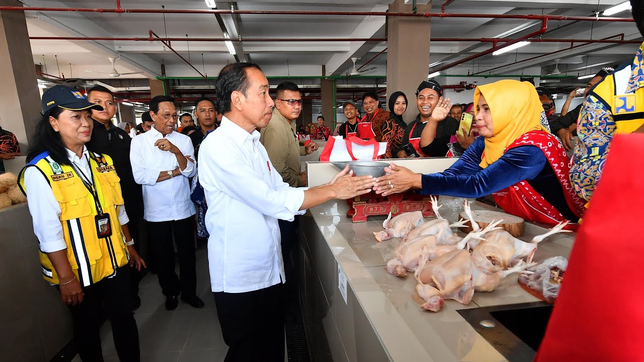 Presiden Jokowi Resmikan Pasar Godean, Sleman, 28 Agustus 2024