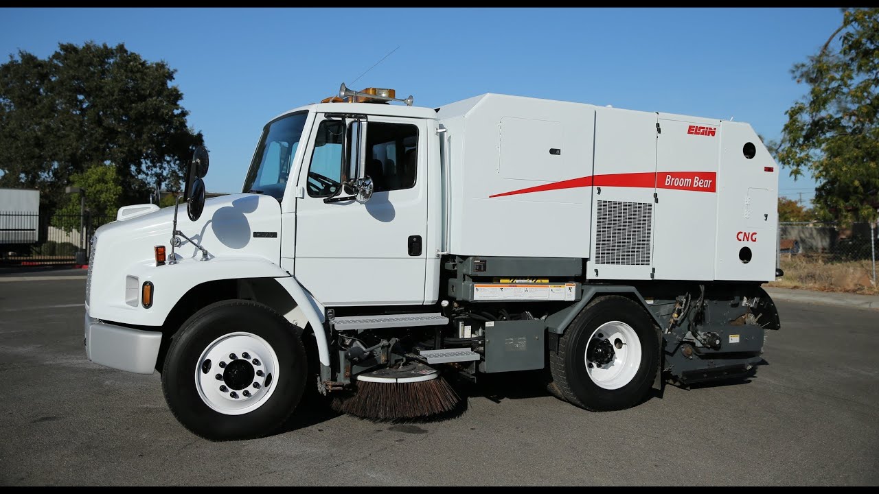 2003 Freightliner FL70 Elgin Broom Bear CNG Street Sweeper for sale